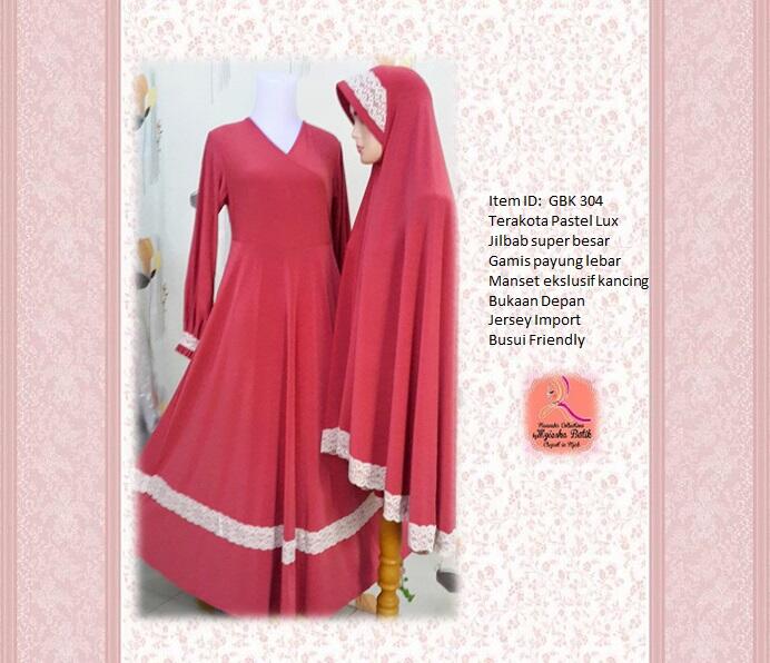 Busana Muslimah Satu Set Gamis Syar'i Gamis & Kerudung |Fashion |Jersey Import