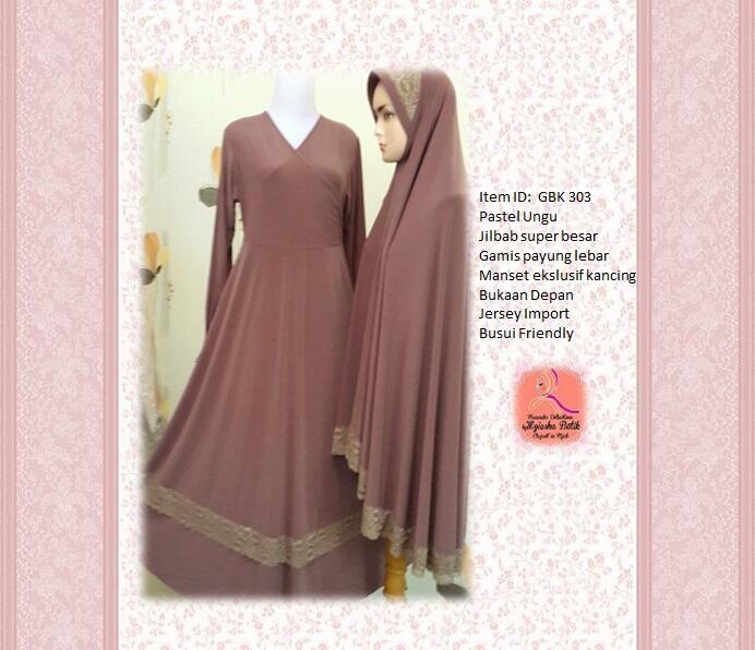 Busana Muslimah Satu Set Gamis Syar'i Gamis & Kerudung |Fashion |Jersey Import