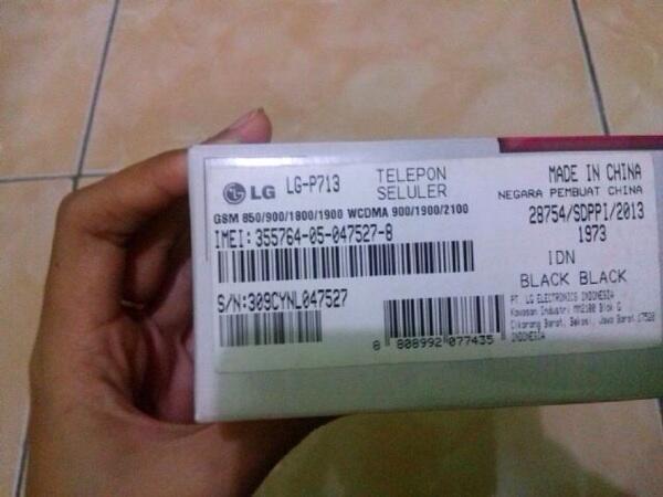 LG L7 II P713 Black Hitam Fullset Mulus Murah Garansi Okt 14 Depok