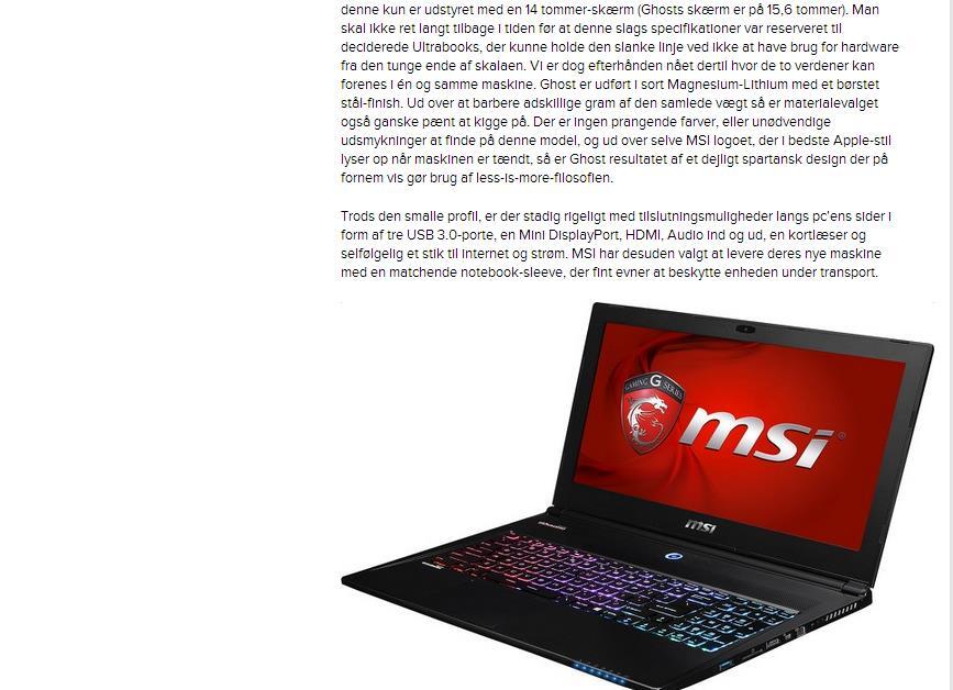 Msi цвета