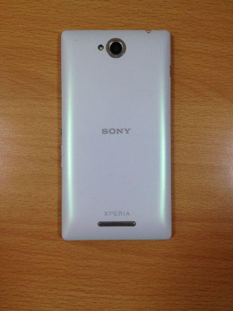 xperia c, white, masih garansi