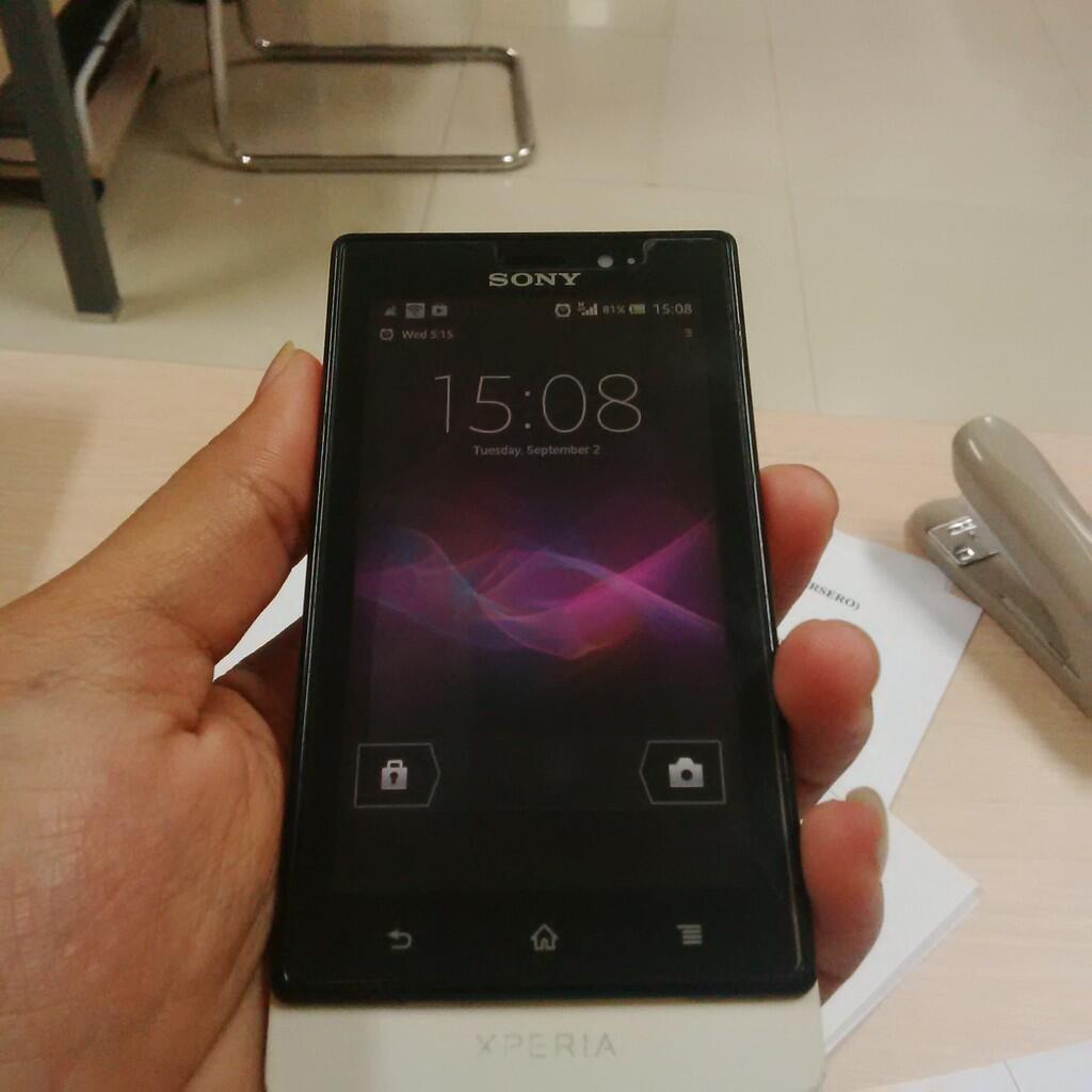 jual sony xperia sola second white
