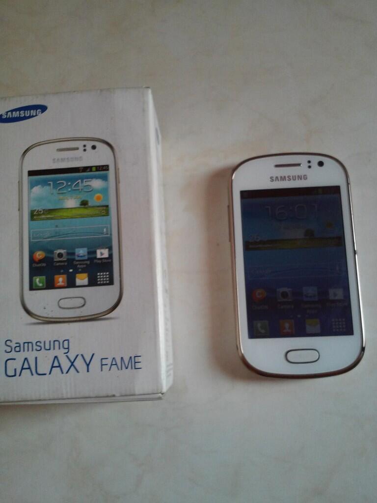 JUAL HP Samsung Galaxy Fame S6810 White Solo Area