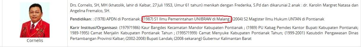 Gubernur ini punya riwayat Pendidikan mencurigakan!