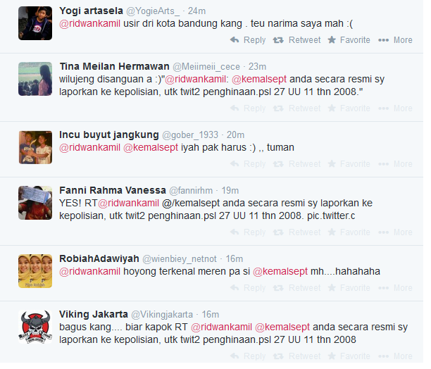 Pemilik Akun Twitter Ini Dilaporkan Walkot Ridwan Kamil Karena Menghina Bandung