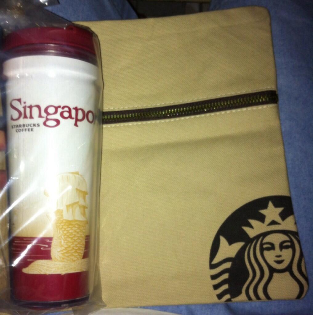 Starbucks Singapore Tumbler bonus Planner 14 Pouch
