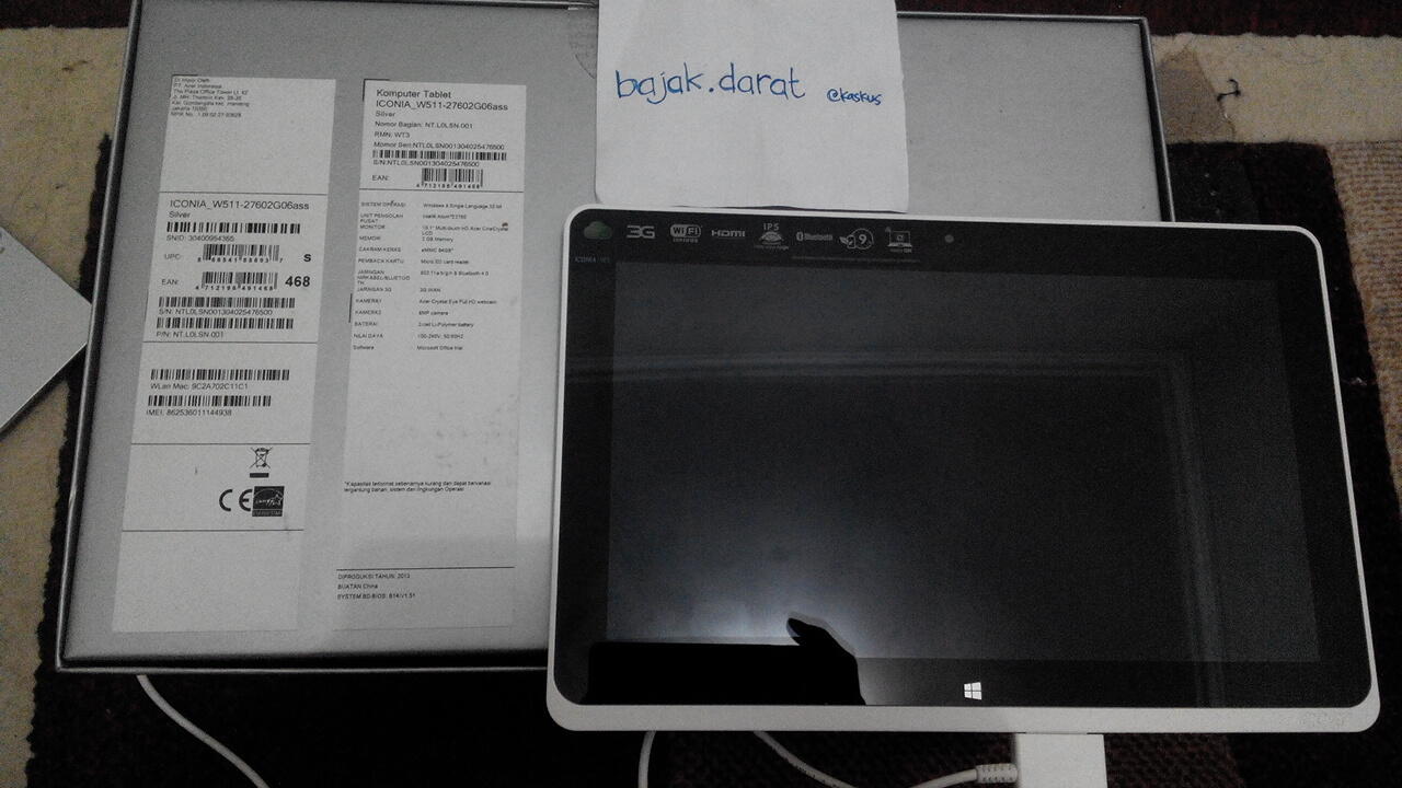WTS - Acer Iconia tab W511 with docking keybord