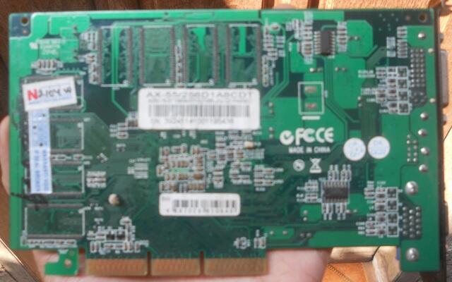 VGA AGP Nvidia Geforce FX 5500 8x 256mb
