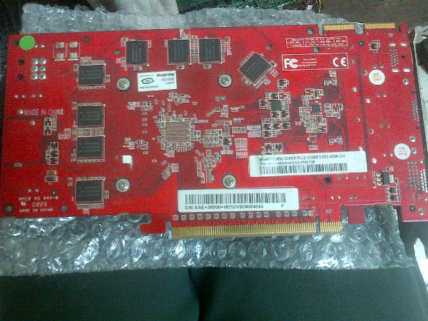 JUAL VGA CARD HD3850 SUPER PCI-EX 512MB 256BIT DDR2 CRT HDMI DVI NORMAL