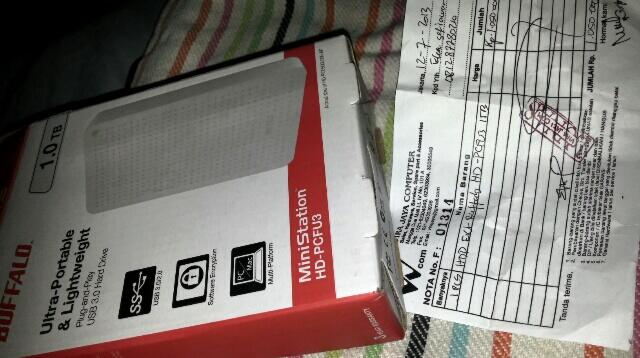 HDD EXT BUFFALO 1TB (isi full games ps3/ipad)