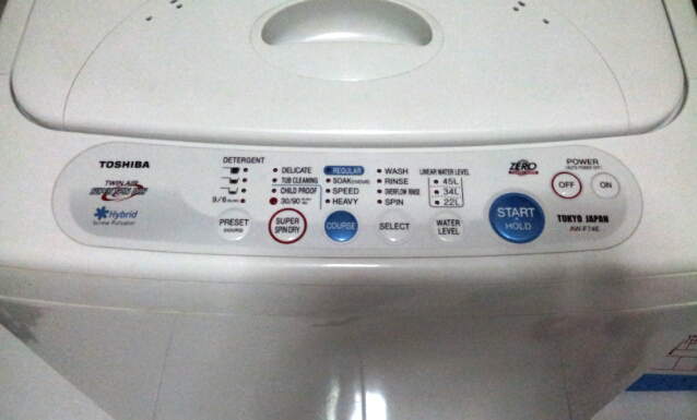 Mesin Cuci Toshiba Full Auto 7KG (AW-F74E) - Baru Dipakai 5x!!