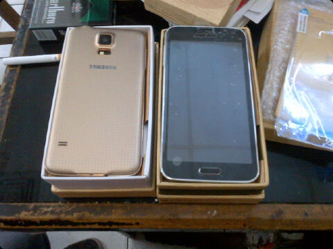 Replika Samsung S5 Gold KingC AG 4Arah 16MP+DS S.Jantung Retina GG Fingerprint FU PM