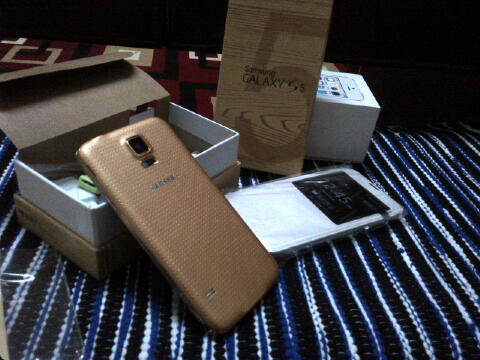Replika Samsung S5 Gold KingC AG 4Arah 16MP+DS S.Jantung Retina GG Fingerprint FU PM
