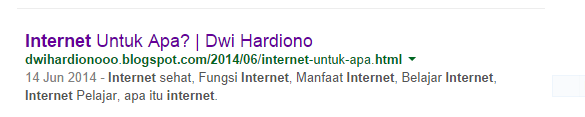 (ASK) masalah search description artikel blog di pencarian google