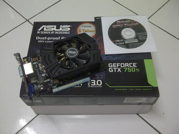 Asus GTX750Ti 2Gb Single fan