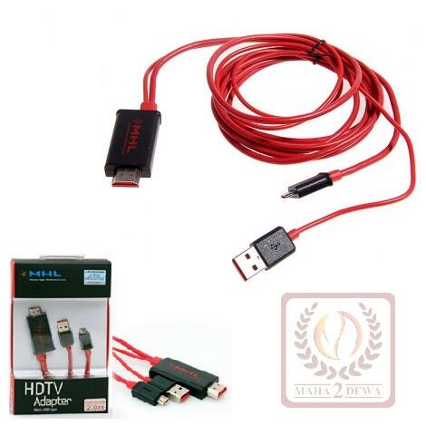 Connector MHL microUSB to HDMI untuk Samsung Galaxy dan Lainnya