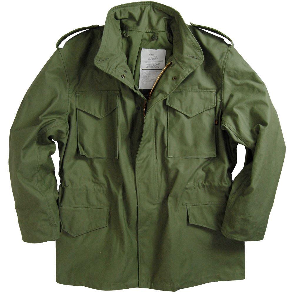 Jaket GI M65 Field Coat US Airforce Alpha Industries made in USA Sz. Small Reguler