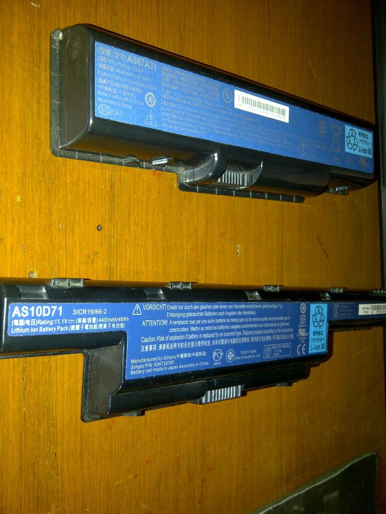 Baterai acer AS07A31 dan AS10D71 !!!
