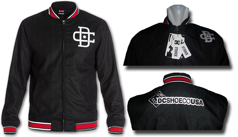 Jaket Baseball DC Rob Dyrdek Hitam, Harga Promo, Stock Terbatas!