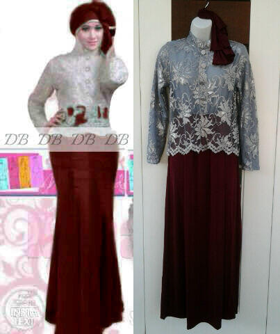 jual maxi bahan jersey kombinasi brukat