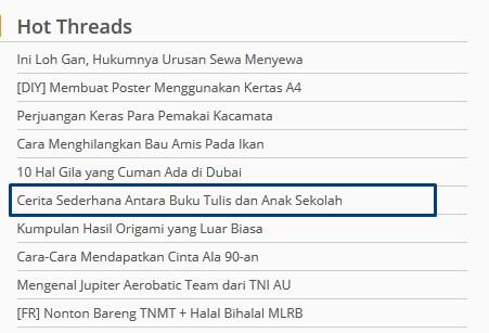 Buku Tulis dan Anak Sekolah (Hanya Sebuah Tulisan)