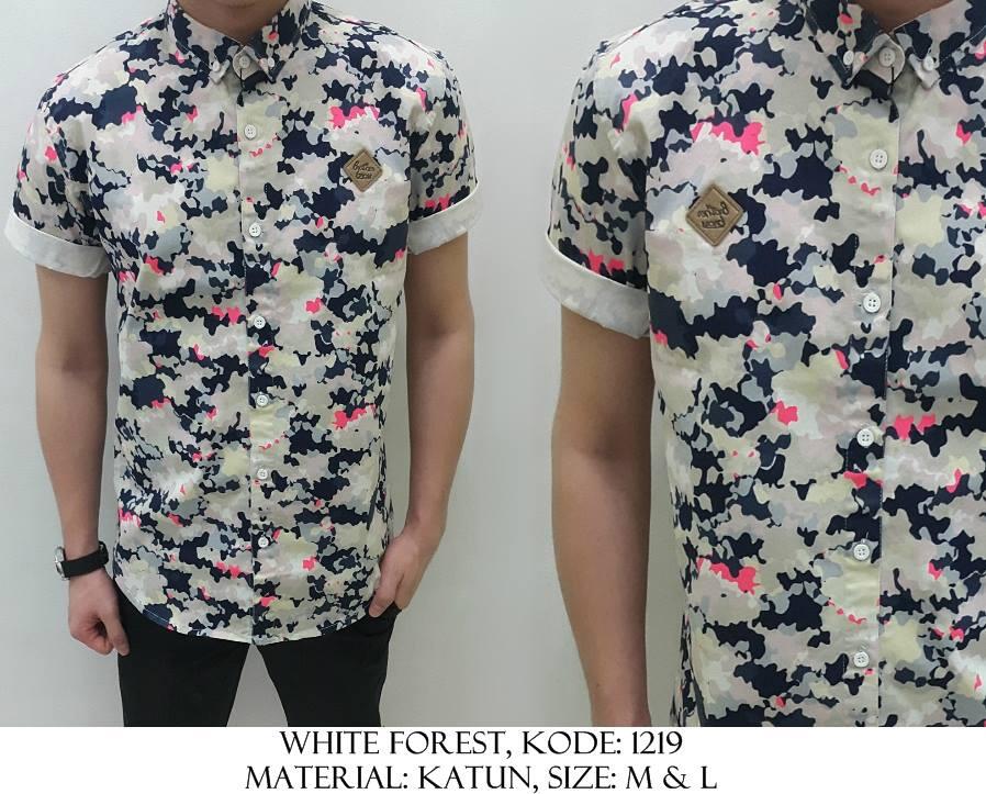 Kemeja Katun Denim Polos/Motif/Printed/Batik