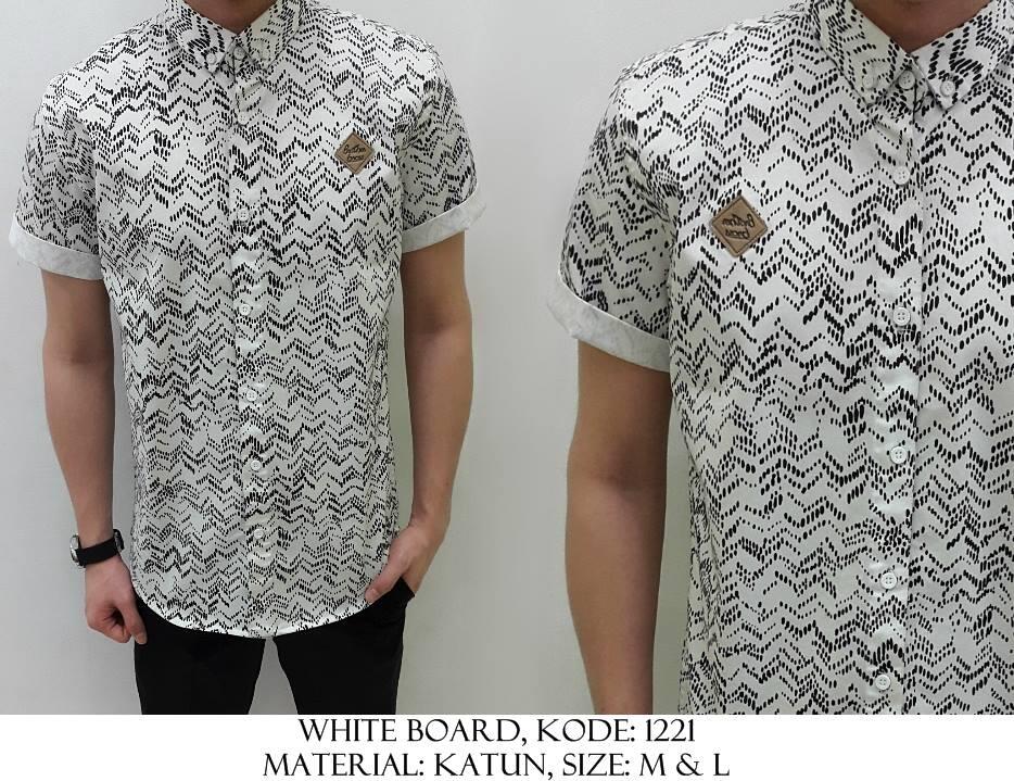 Kemeja Katun Denim Polos/Motif/Printed/Batik