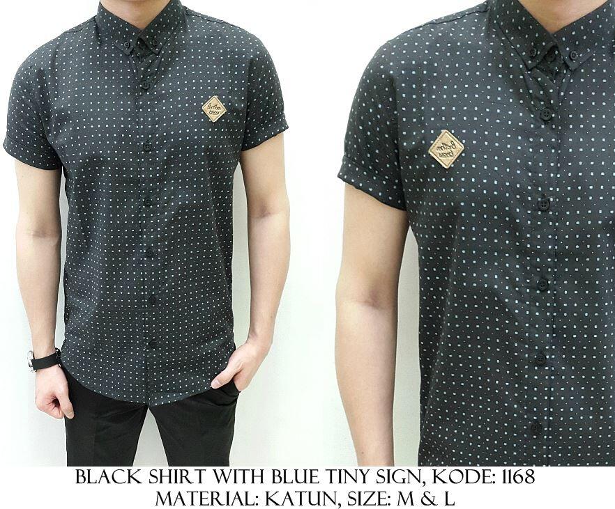 Kemeja Katun Denim Polos/Motif/Printed/Batik