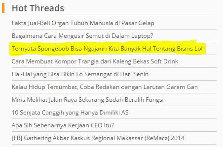 Mau Berlajar Bisnis? Yuk Belajar Dari Kartun Spongebob Squarepants