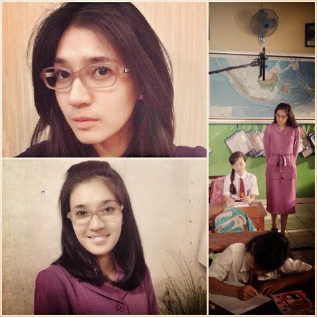 Dhini aminarti yang jago ber-akting, jago juga berselfie