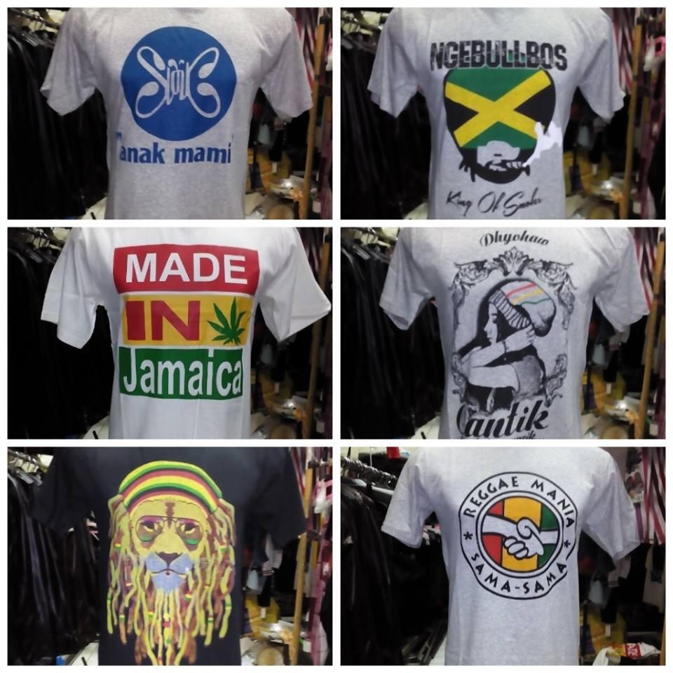 kaos reggae lengkap murah
