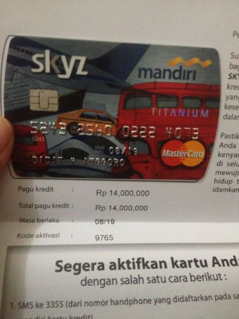 Terjual Cara Mudah Mendapatkan Kartu Kredit Bank Mandiri ...