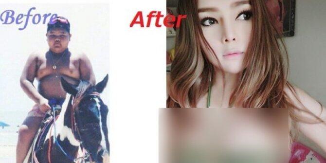 [AJEGILE] Punya tubuh seksi dan wajah imut, wanita ini ternyata dulu pria