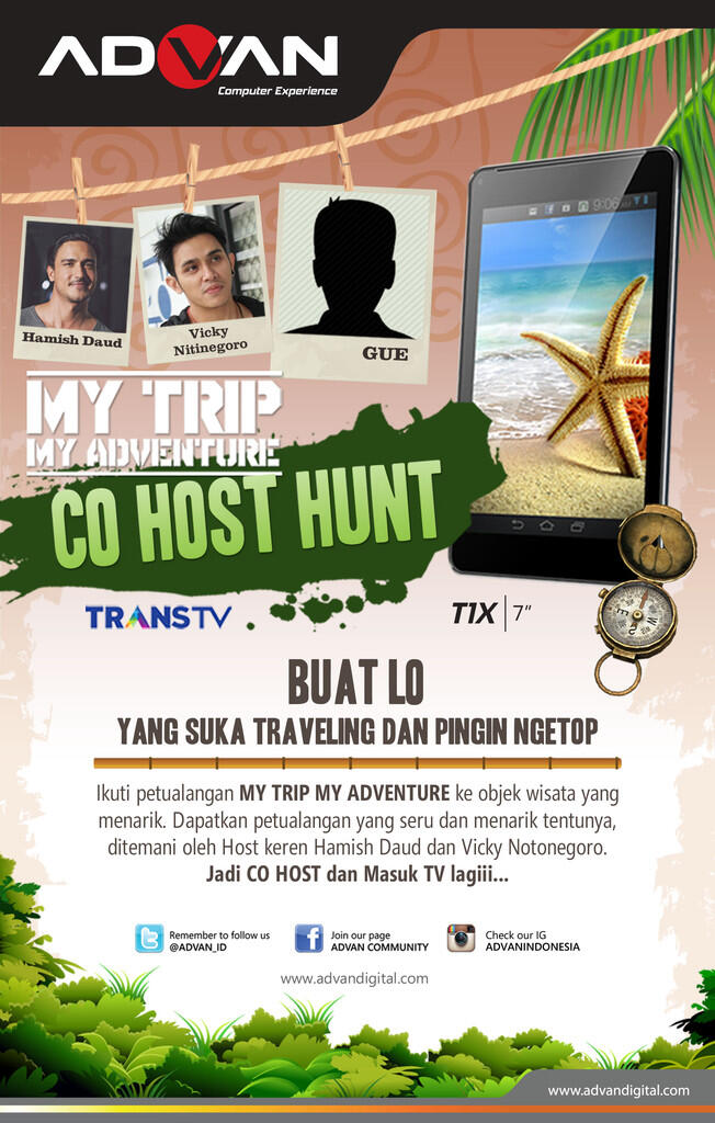 Mau ikut shooting di acara My Trip My Adventure??