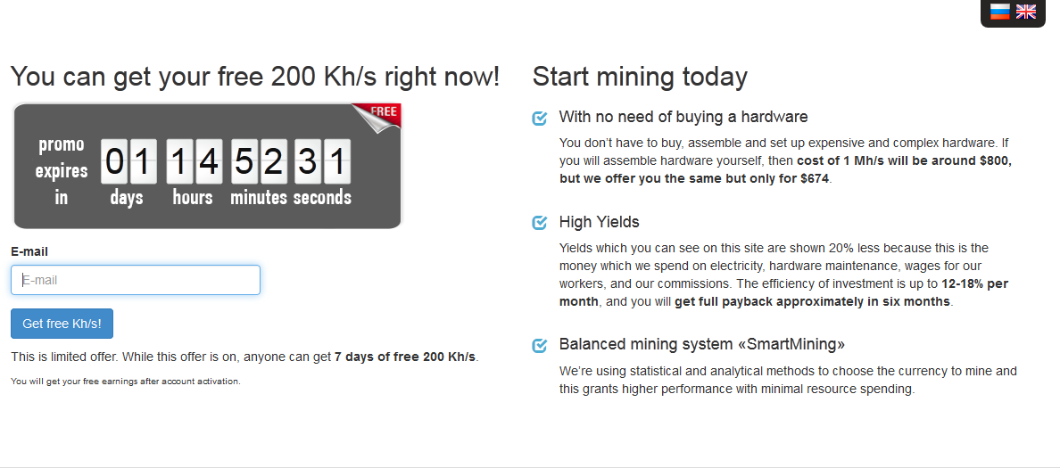 PROMO MINING GRATIS 200KH/S DARI HASHPROFIT.COM