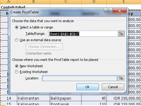 buat pemula cara mengolah data mengunakan pivot excel 2007