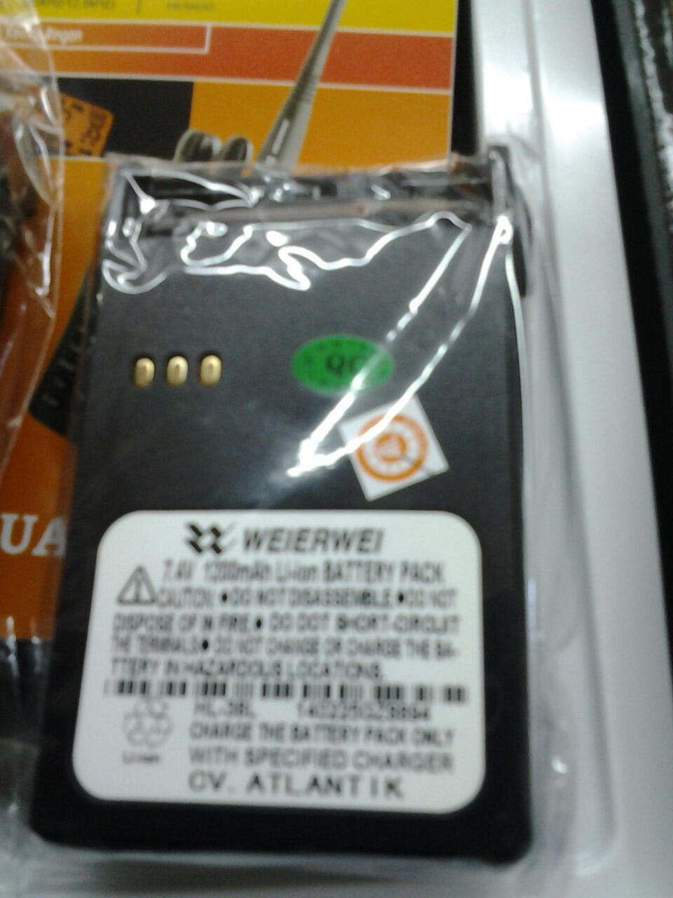 HANDY TALKY WEIRWEI VEV3288S VHF 5 W FM RADIO BATERE 1200 mAh