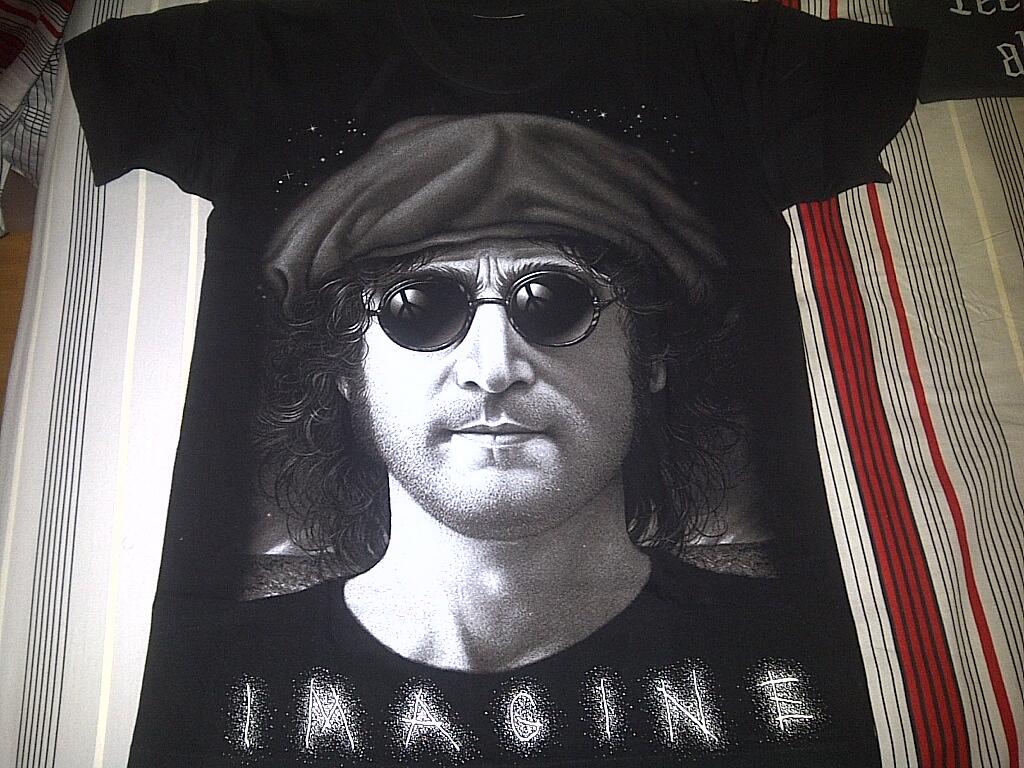 DIJUAL KAOS JOHN LENNON & JIMI HENDRIX