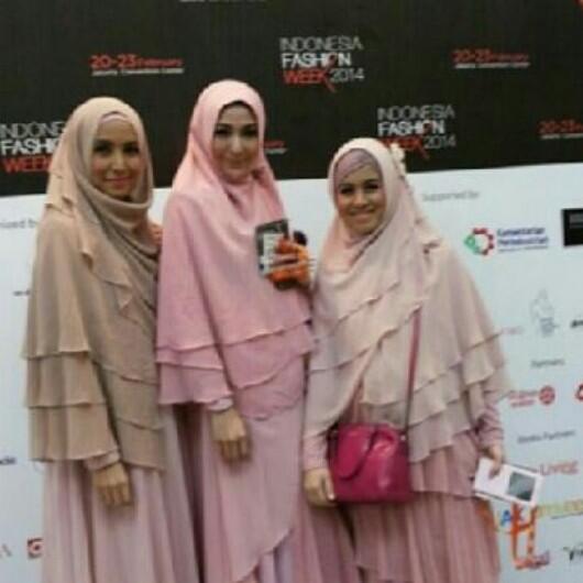 Khimar bahan ceruti 3 layers
