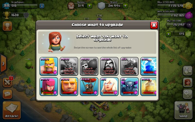 Jual Id coc TH 9 lv 88