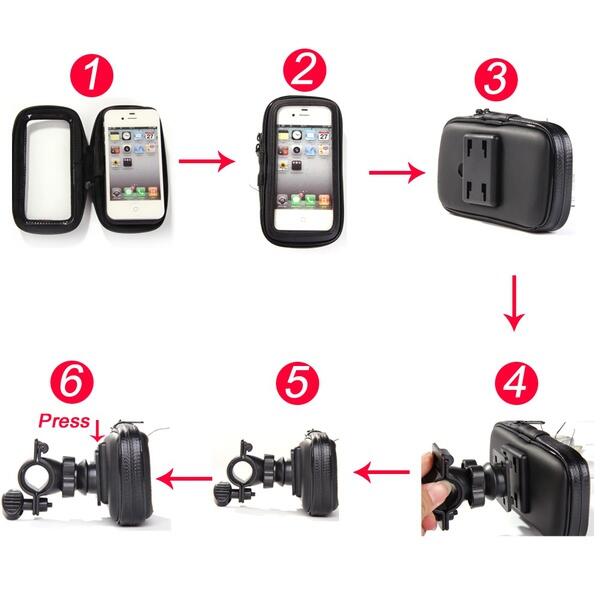 Universal Motorcycle Holder Buat HP & GPS Kesayangan Agan / Sista