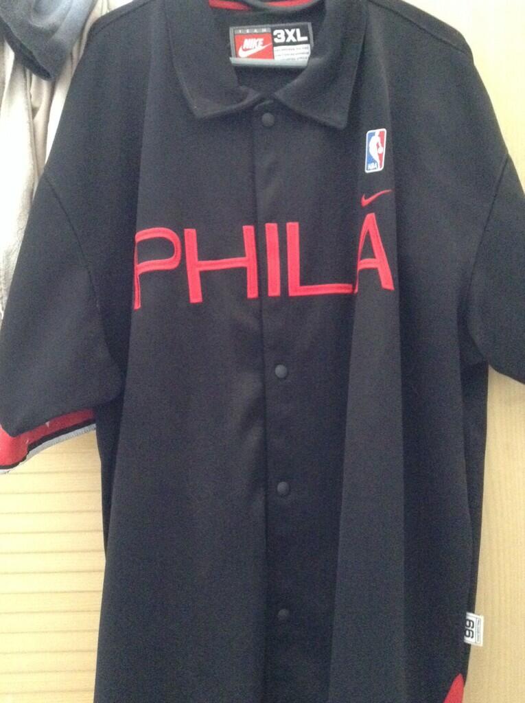 Warming up Shirt 76ers Authentic (Jersey pemanasan Basketball)