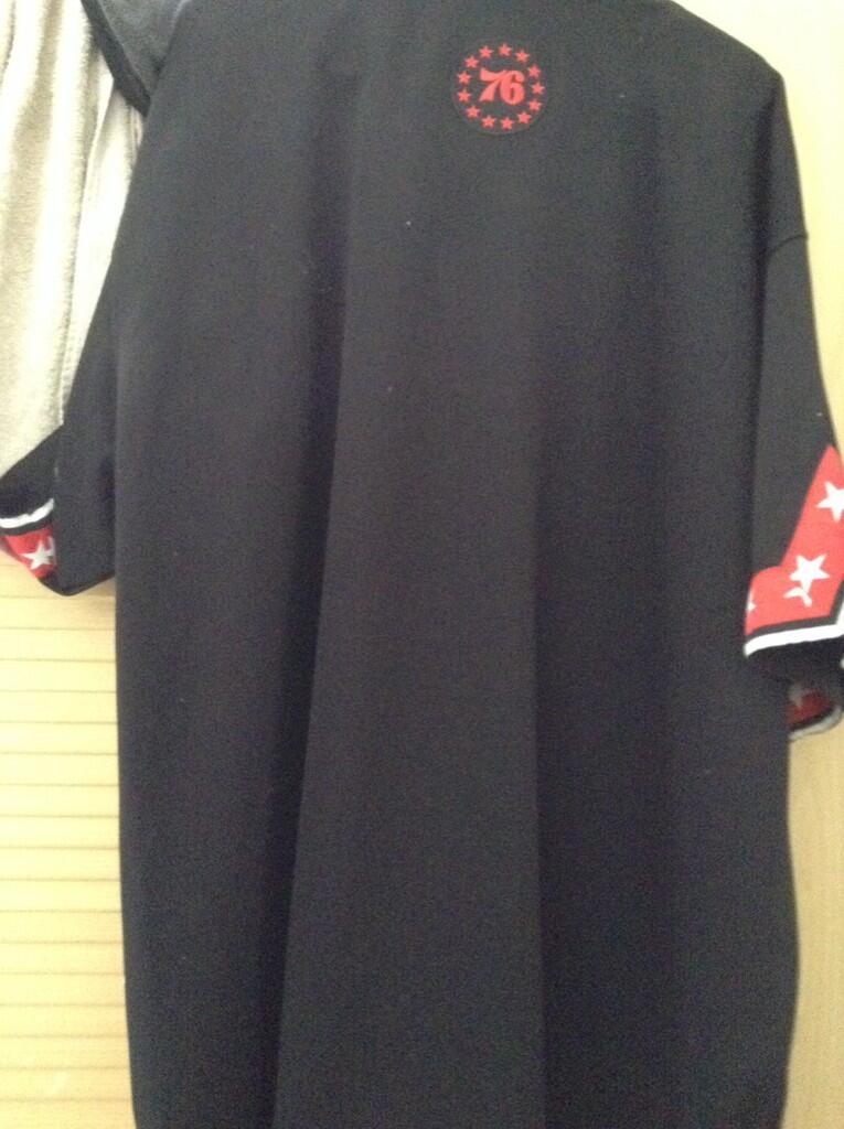 Warming up Shirt 76ers Authentic (Jersey pemanasan Basketball)