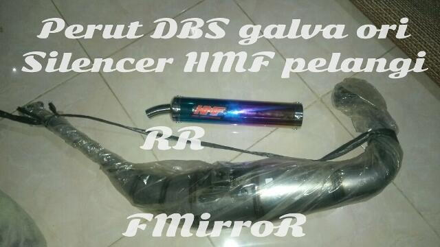 Knalpot DBS Mix HMF pelangi Kawasaki Ninja RR