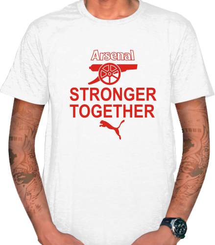 KAOS - T SHIRT ARESNAl STRONGER TOGETHER