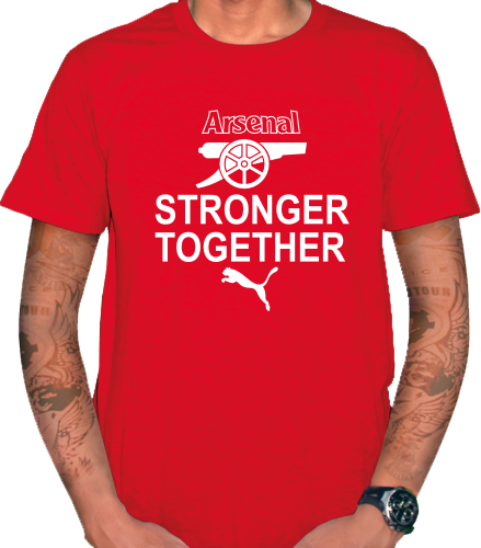 KAOS - T SHIRT ARESNAl STRONGER TOGETHER