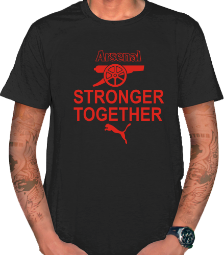 KAOS - T SHIRT ARESNAl STRONGER TOGETHER