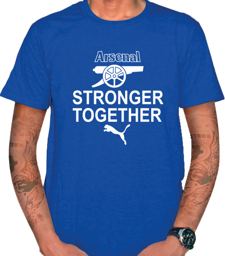KAOS - T SHIRT ARESNAl STRONGER TOGETHER