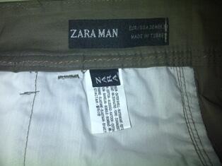 chinos zara man (made in turkey)