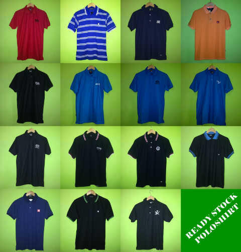 POLO SHIRT MEREK DC, QUICK SILVER, VOLCOM, RIP CURL, HURLEY, DLL MURAHHH